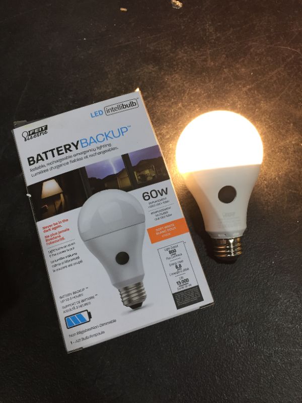 Photo 2 of Feit Electric Intellibulb A21 E26 (Medium) LED Smart Bulb Soft White 60 W 1 Pk
