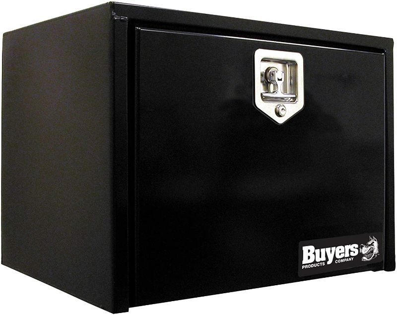 Photo 1 of Buyers Products 1702303 Black Steel Underbody Truck Box with T-Handle Latch, 18 x 18 x 30 Inch
