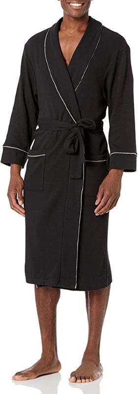 Photo 1 of Amazon Essentials Men's Waffle Shawl Robe (M/L)
