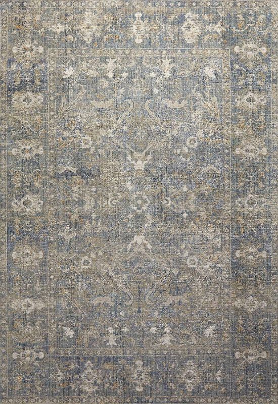 Photo 1 of Chris Loves Julia x Loloi Rosemarie ROE-03 Sand / Lagoon Oriental Area Rug 6'-3" x 9'
