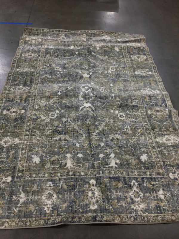 Photo 2 of Chris Loves Julia x Loloi Rosemarie ROE-03 Sand / Lagoon Oriental Area Rug 6'-3" x 9'
