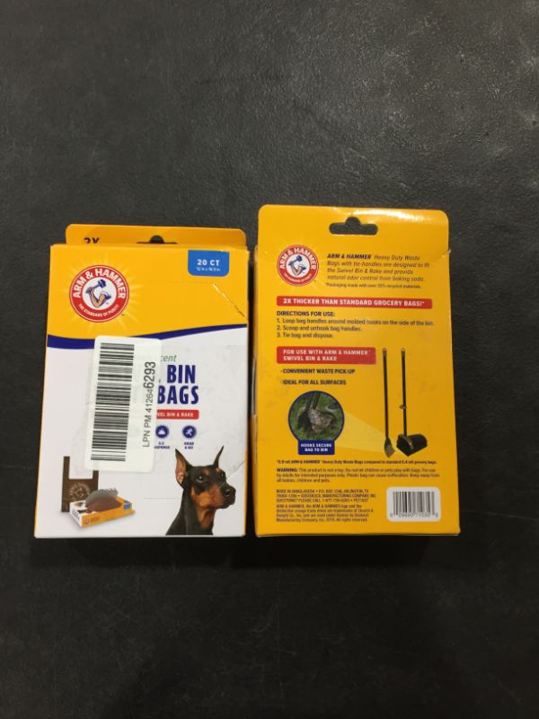 Photo 2 of (2 pack) Arm & Hammer Swivel Bin Waste Bags, 20 Count 