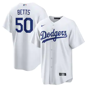 Photo 1 of mlb dodger jersey "betts #50"