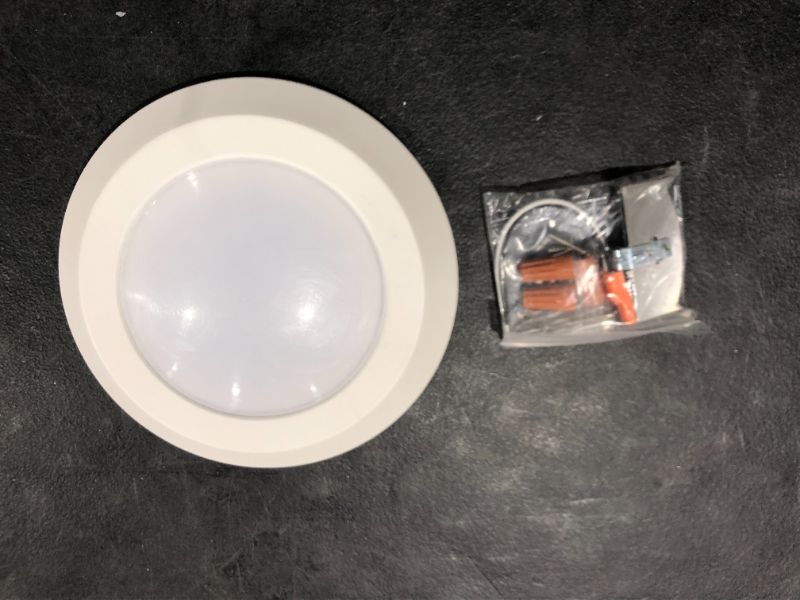 Photo 2 of 7340664 6 in. 600 Lumens Recessed Ceiling LED Light - White
