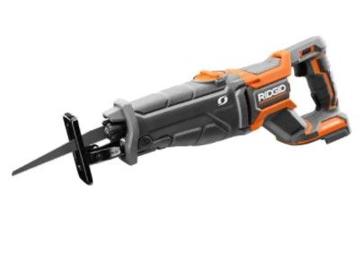 Photo 1 of RIDGID 18V OCTANE Lithium-Ion Brushless Cordless Reciprocating Saw (Tool-Only) with Reciprocating Saw Blade, Includes one battery 