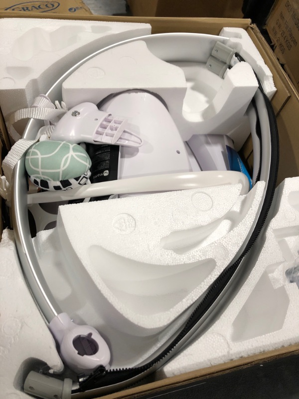Photo 3 of 4moms mamaRoo 4 5 Unique Motions Bluetooth Enabled Baby Swing - Dark Gray Cool Mesh