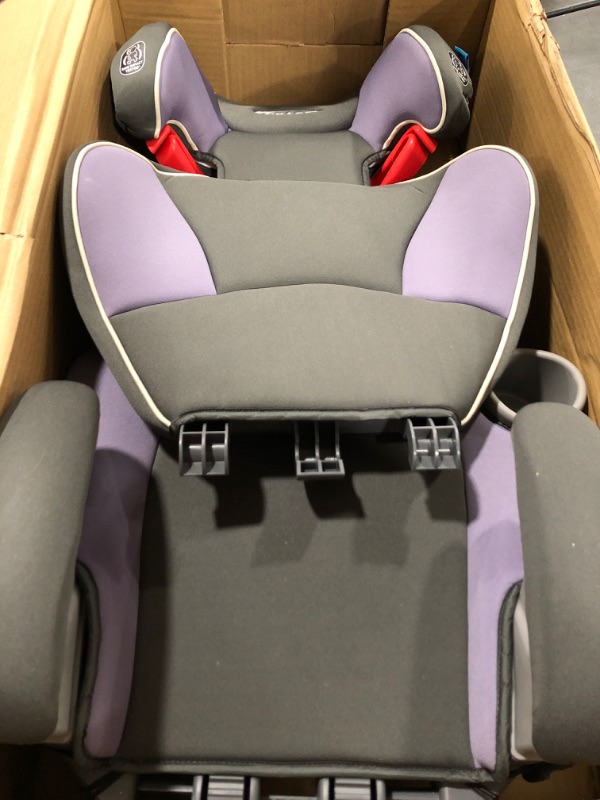 Photo 2 of Graco Affix High Back Booster Car Seat, Grapeade