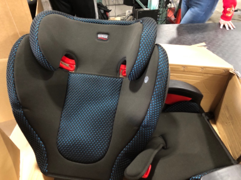 Photo 2 of Britax Highpoint 2-Stage Belt-Positioning Booster Car Seat, Teal - Highback and Backless Seat
