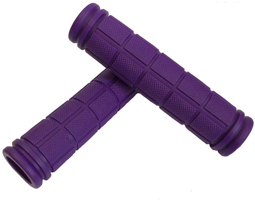 Photo 1 of 2 pack-Cycling Bike Grip Bicycle Handlebar Grips for Adult Kids Boys Girls Scooter Non-Slip Rubber-purple