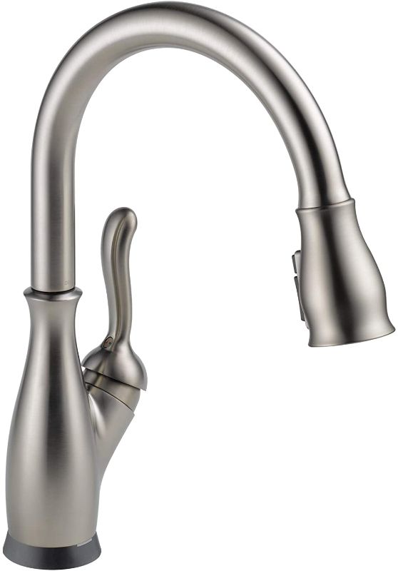 Photo 1 of Delta Faucet Leland Touch Kitchen Faucet Brushed Nickel, Kitchen Faucets with Pull Down Sprayer, Kitchen Sink Faucet, Faucet for Kitchen Sink, Touch2O Technology, SpotShield Stainless 9178T-SP-DST
