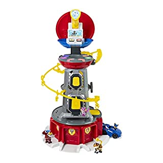 Photo 1 of Paw Patrol, Mighty Lookout Tower with 4 Exclusive Bonus Action Figures, Toy Car, Lights and Sounds (Amazon Exclusive), Kids Toys for Ages 3 and up
