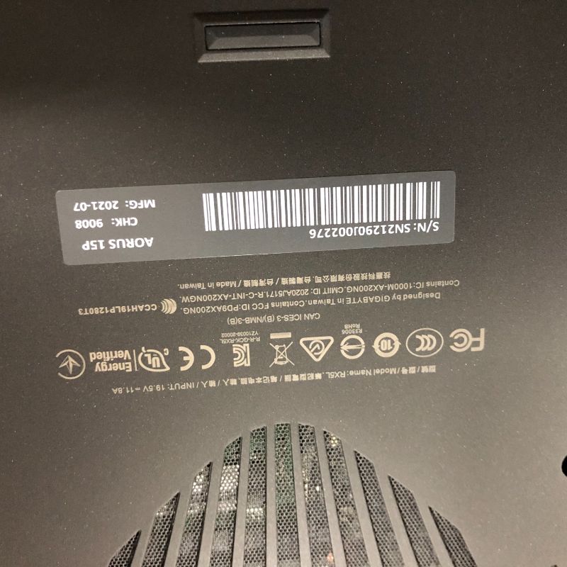 Photo 2 of Gigabyte AORUS 15P Gaming & Entertainment Laptop (Intel i7-11800H 8-Core, 32GB RAM, 512GB PCIe SSD, RTX 3060, 15.6" Full HD (1920x1080), WiFi, Bluetooth, Webcam, Win 10 Home) with Hub
