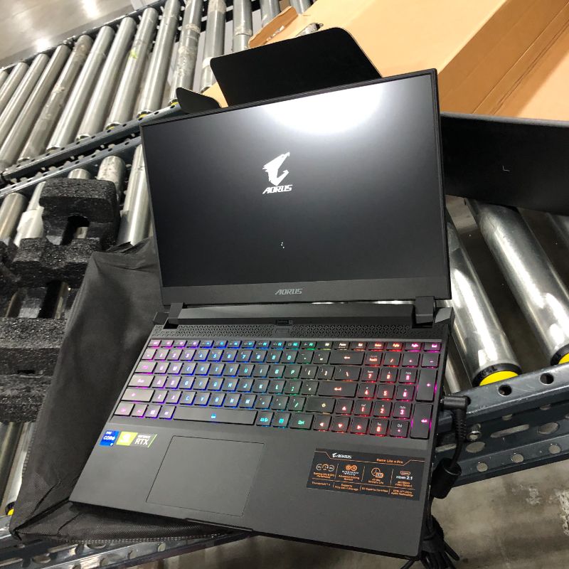 Photo 4 of Gigabyte AORUS 15P Gaming & Entertainment Laptop (Intel i7-11800H 8-Core, 32GB RAM, 512GB PCIe SSD, RTX 3060, 15.6" Full HD (1920x1080), WiFi, Bluetooth, Webcam, Win 10 Home) with Hub
