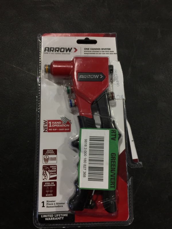 Photo 2 of Arrow Fastener One Hand Rivet Tool
