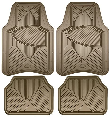 Photo 1 of Armor All 78848 Tan Rubber Interior Floor Mat, 4 Piece
