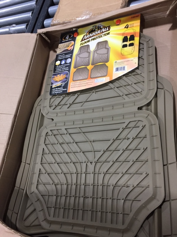 Photo 2 of Armor All 78848 Tan Rubber Interior Floor Mat, 4 Piece
