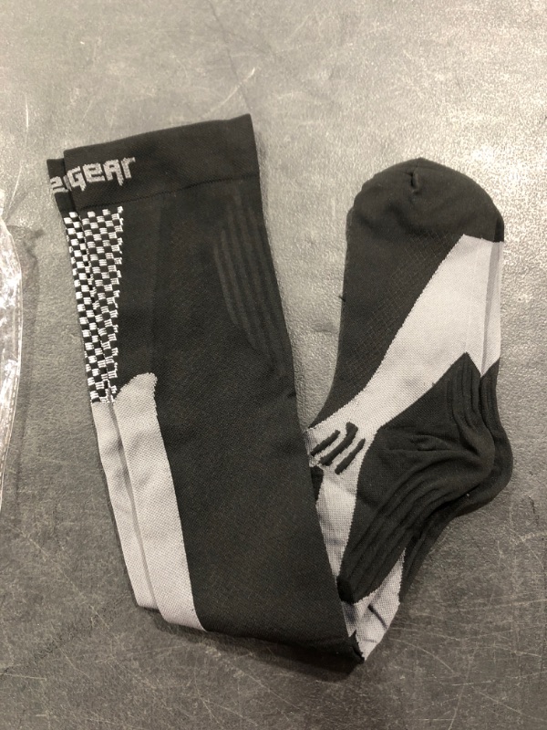 Photo 1 of Compression Socks, Black/Grey, Size 4XL.