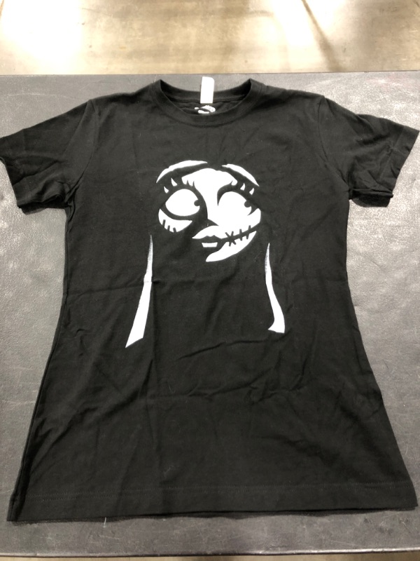 Photo 1 of DISNEY A NIGHTMARE BEFORE CHRISTMAS T-SHIRT, BLACK, WOMENS. SIZE MEDIUM.