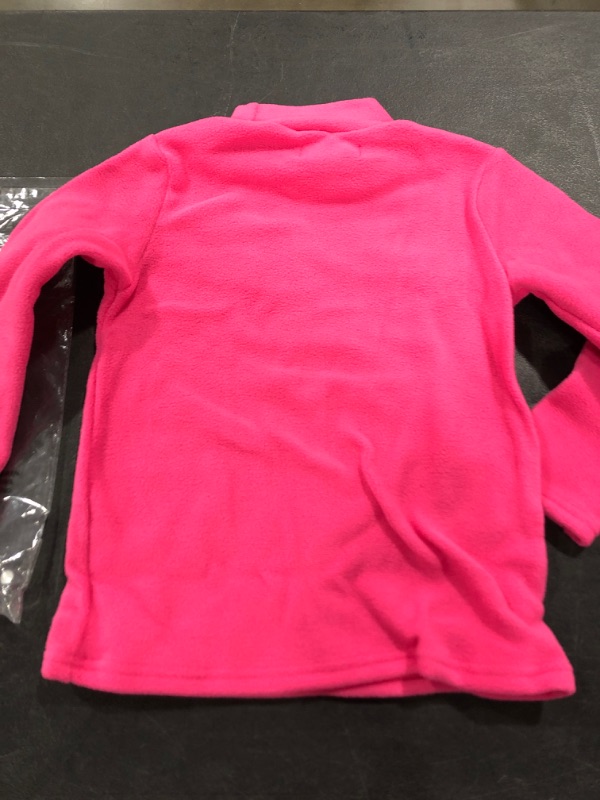 Photo 2 of MUD KINGDOM CHILDREN'S FLEECE TURTLNECK TOP, PINK, SIZE 130.