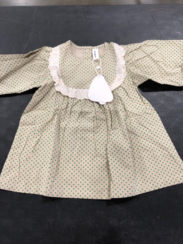 Photo 1 of MUD KINGDOM GIRL'S VINTAGE STYLE DRESS WITH LACE TRIM, SIZE 90.