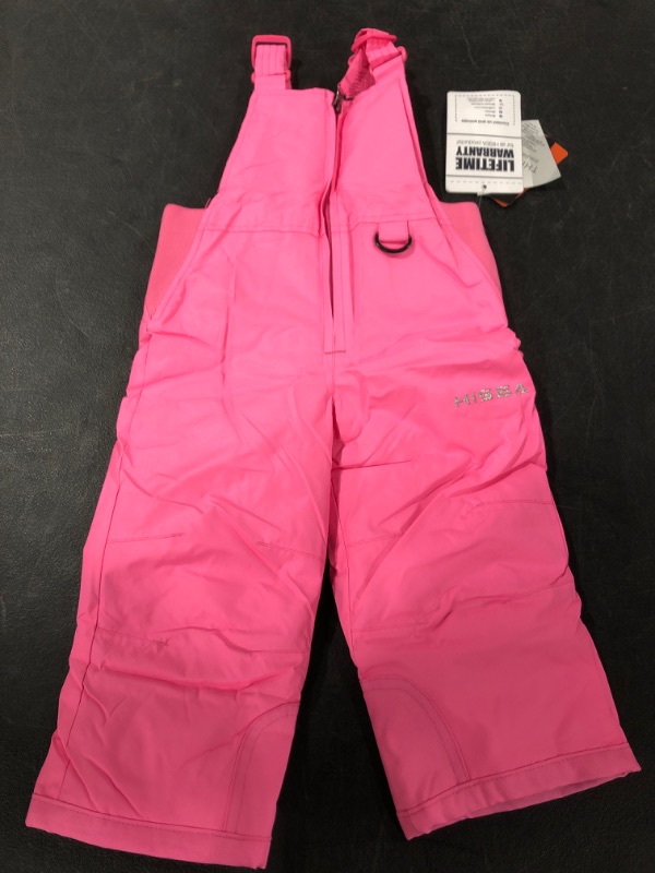 Photo 2 of HISEA Kids Bib Snow Pants 3M Thinsulate Insulated Ski Pants Girls Snow Bib Overalls Boys' Skiing Bibs Youth Snow Bib
PINK, SIZE 24 MONTHS.