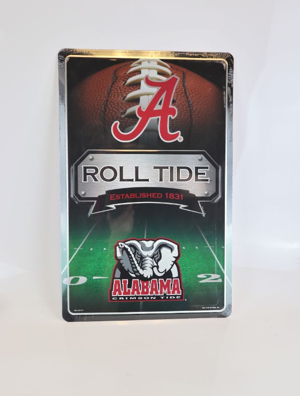 Photo 1 of ALABAMA CRIMSON TIDE METAL SIGN NEW $21.98