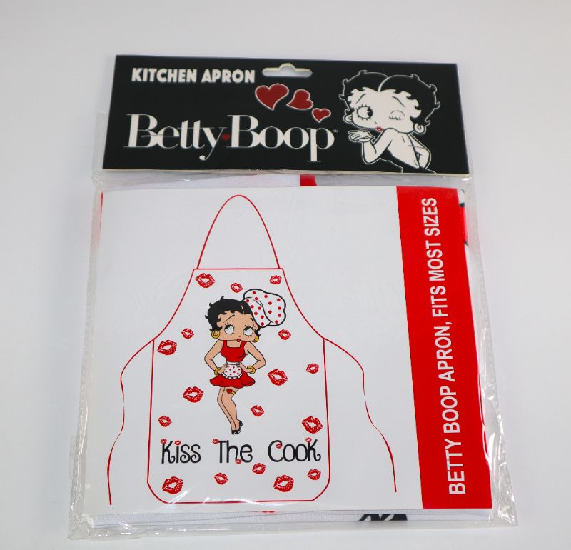 Photo 1 of BETTY BOOP KISS THE COOK APRON NEW $13.75