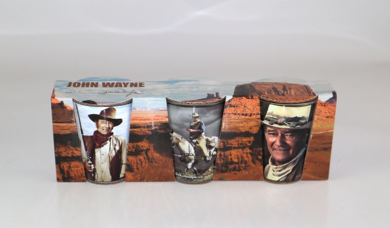 Photo 1 of 1JOHN WAYNE SHOT GLASS SET NEW $14.98