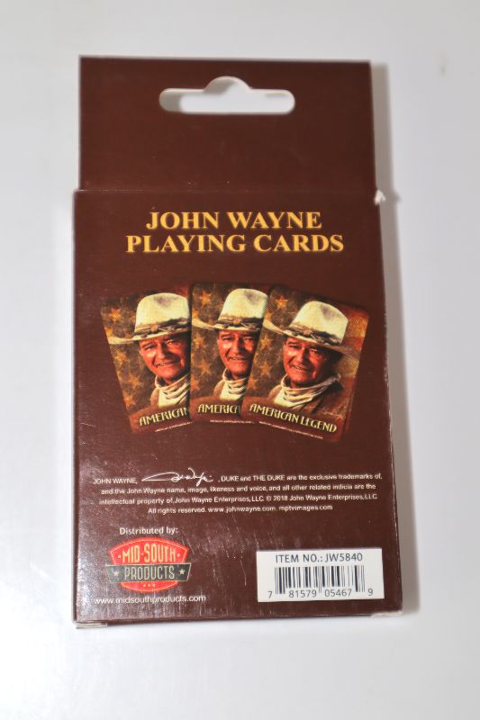 Photo 2 of JOHN WAYNE PLAYING CARDS NEW $7.50