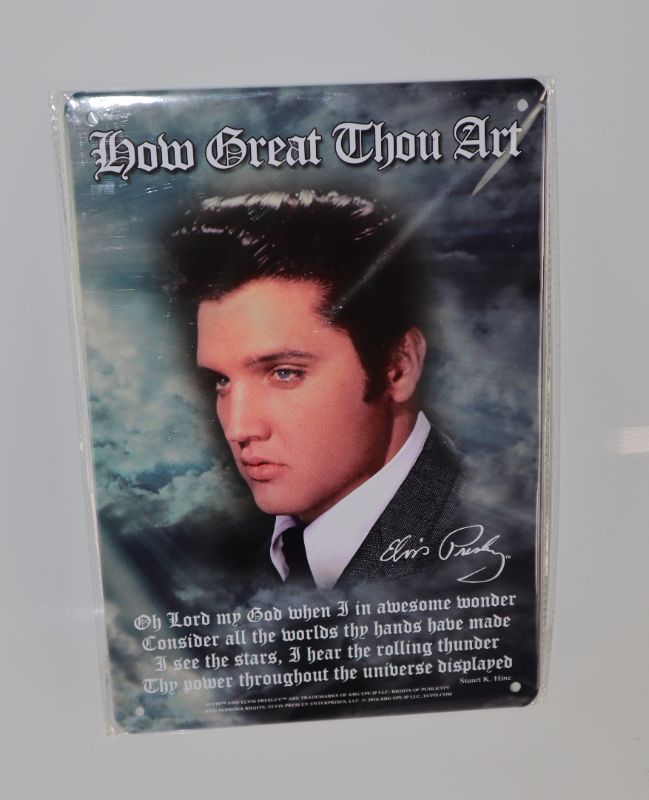 Photo 1 of ELVIS METAL SIGN NEW $ 9.75