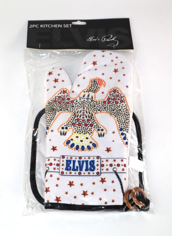 Photo 1 of ELVIS OVEN MITS NEW $13.75