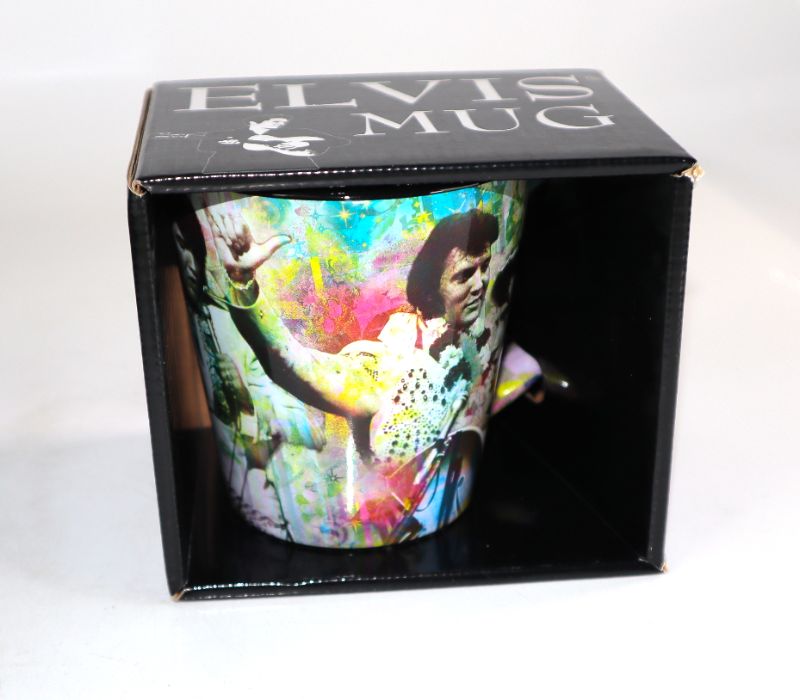 Photo 1 of ELVIS COLOR COLLAGE MUG NEW $14.38