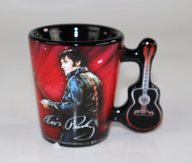 Photo 1 of ELVIS RED GUITAR SHOT GLASS NEW $7