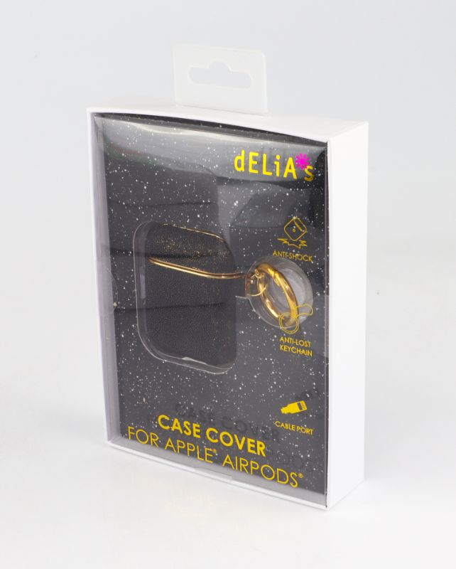 Photo 1 of DELIA BLACK AND GOLD GLITTER AIRPOD CASE NEW $ 19.99