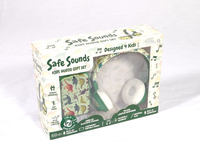 Photo 1 of SAFE SOUND DINOSAUR HEADPHONES WITH BLUETOOTH SPEAKER NEW $ 24