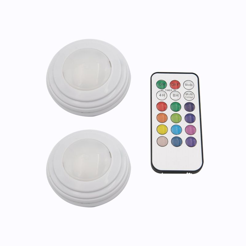 Photo 1 of 2 LED LIGHTS AND CONTROL REMOTE 12 COLOR OPTIONS ALSO CAN PUSH LIGHTS ON AND OFF NEW $ 24.99