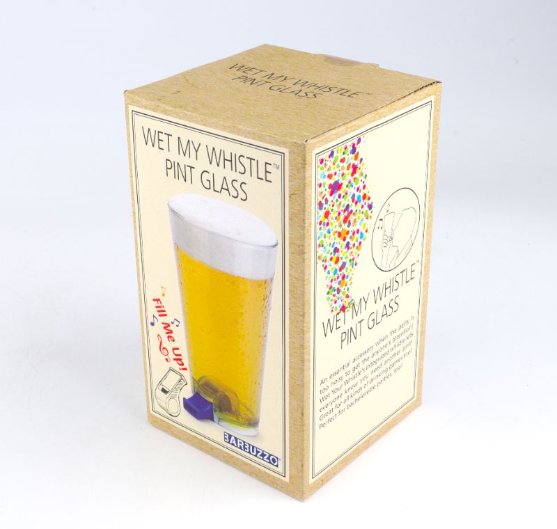 Photo 1 of WET MY WHISTLE DRINKING PINT GLASS FOR PARTY GAMES OR GETTING ATTENTION NEW $12.95