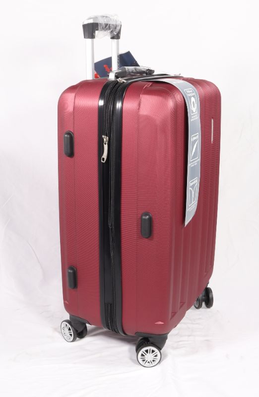 Photo 1 of 24 INCH BURGANDY  DEJUNO SUITCASE  DURABLE EXPANDABLE ZIPPER 8 WHEEL DESIGN NEW $160