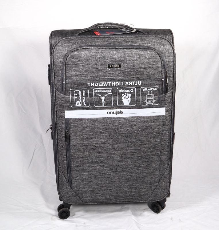 Photo 1 of LARGE DEJUNO SUITCASESOFT FABRIC SECURE LOCK 360 DEGREE MOBILITY NEW $ 190 