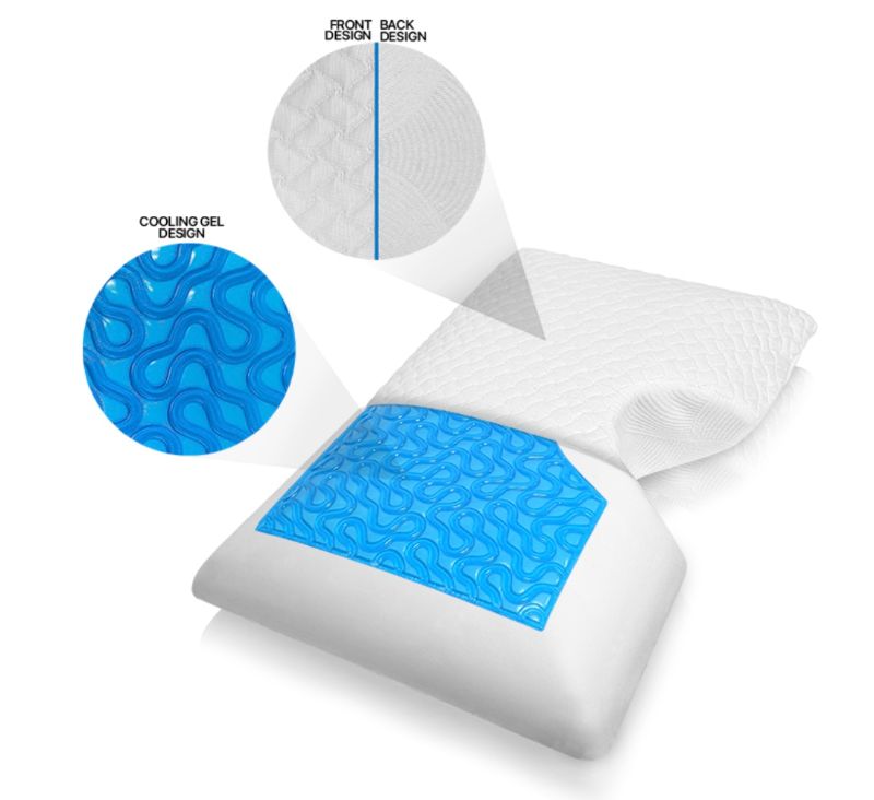 Photo 3 of MOON GEL PILLOW QUEEN COOLING GEL MAINTAIN TEMPERATURE REMOVABLE INNER CASING BAMBOO ANTIBACTERIAL HYPOALLERGENIC BREATHABLE NEW $199.95