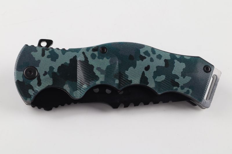 Photo 1 of DARK GREY CAMO POCKET KNIFE NEW