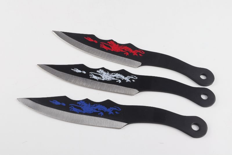 Photo 1 of 3 SET THROWING KNIVES NEW