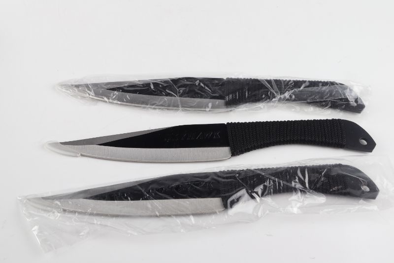 Photo 1 of 3 SET THROWING KNIVES NEW 