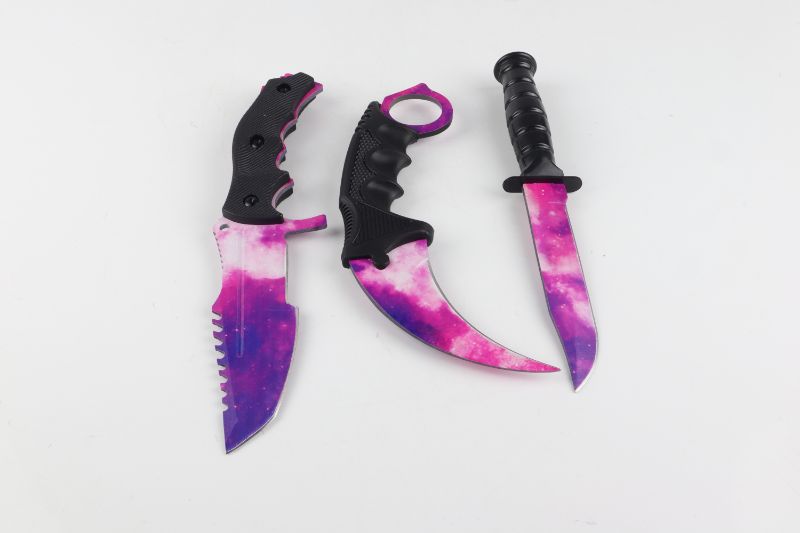 Photo 1 of 3 SET KNIFES 1 KARAMBIT 1 CLIP AND 1 DROP BLADE NEW 