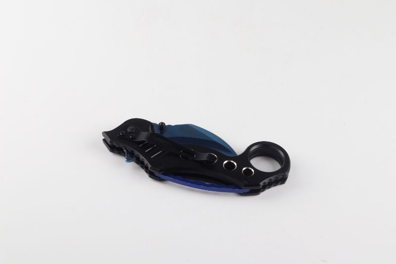 Photo 3 of BLUE KARAMBIT KNIFE NEW 