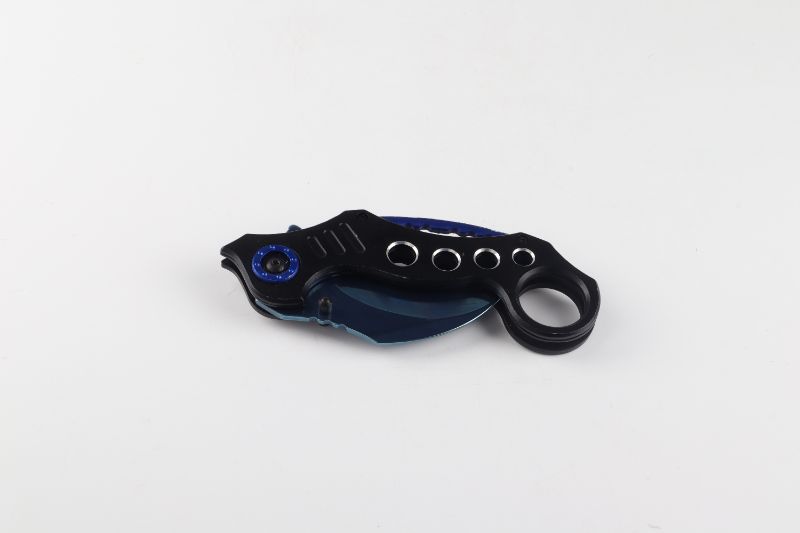 Photo 2 of BLUE KARAMBIT KNIFE NEW 