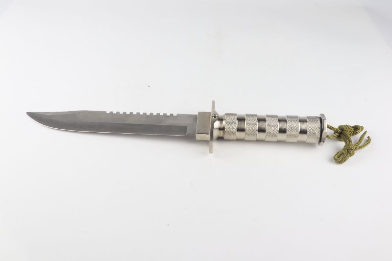 Photo 1 of TACTICAL KNIFE WITH COMPASS BANDAGE MATCHES AND WIRE NEW 

