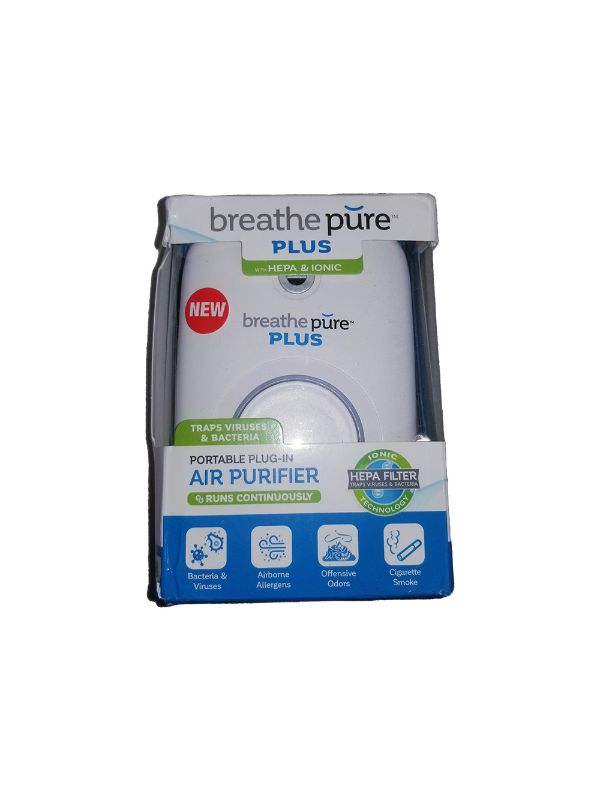 Photo 1 of BREATH PURE PLUS AIR PURIFIER DAMAGE TO BOX DUE TO SHIPMENT NEW$9.99