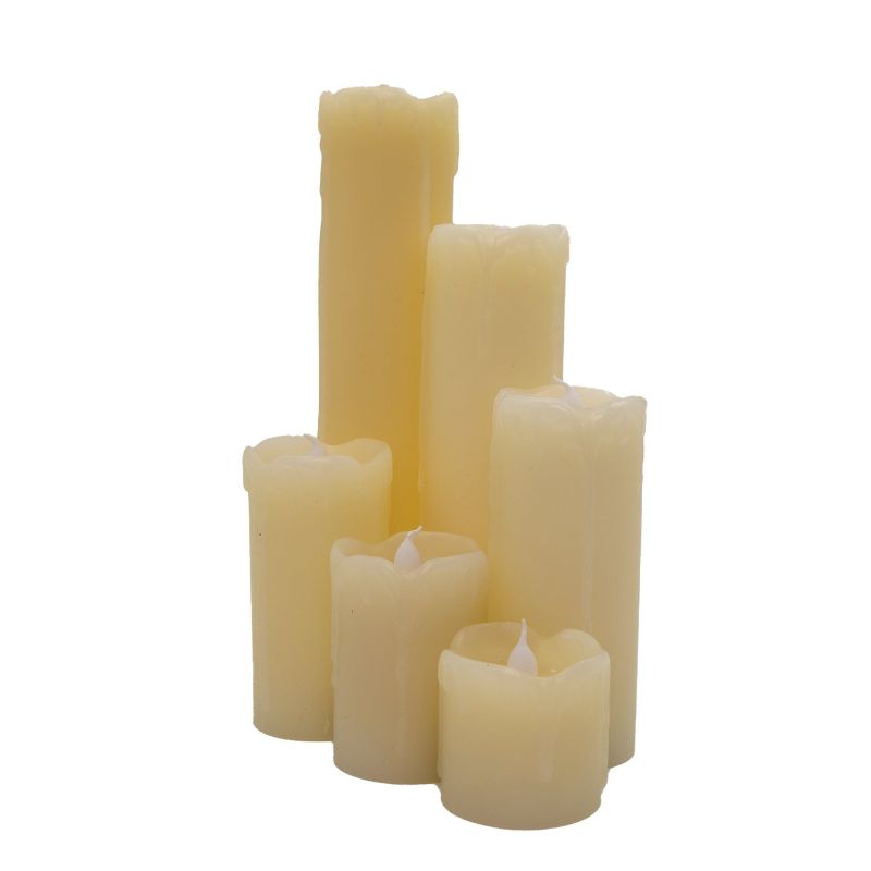 Photo 1 of 6 PIECE DECORATIVE FLAMELESS LED CANDLES NEW $49.99