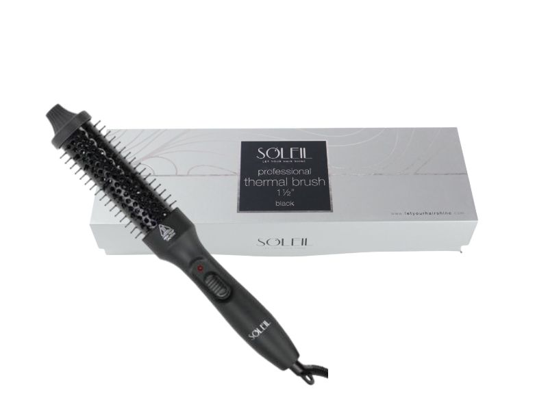 Photo 1 of THERMAL BRUSH HEAT RESISTANT BRISTLES POSITIVE ION TECHNOLOGY RAPID HEAT TIME SMOOTH GLIDE ON HAIR 360 DEGREE SWIVEL NEW IN BOX $350